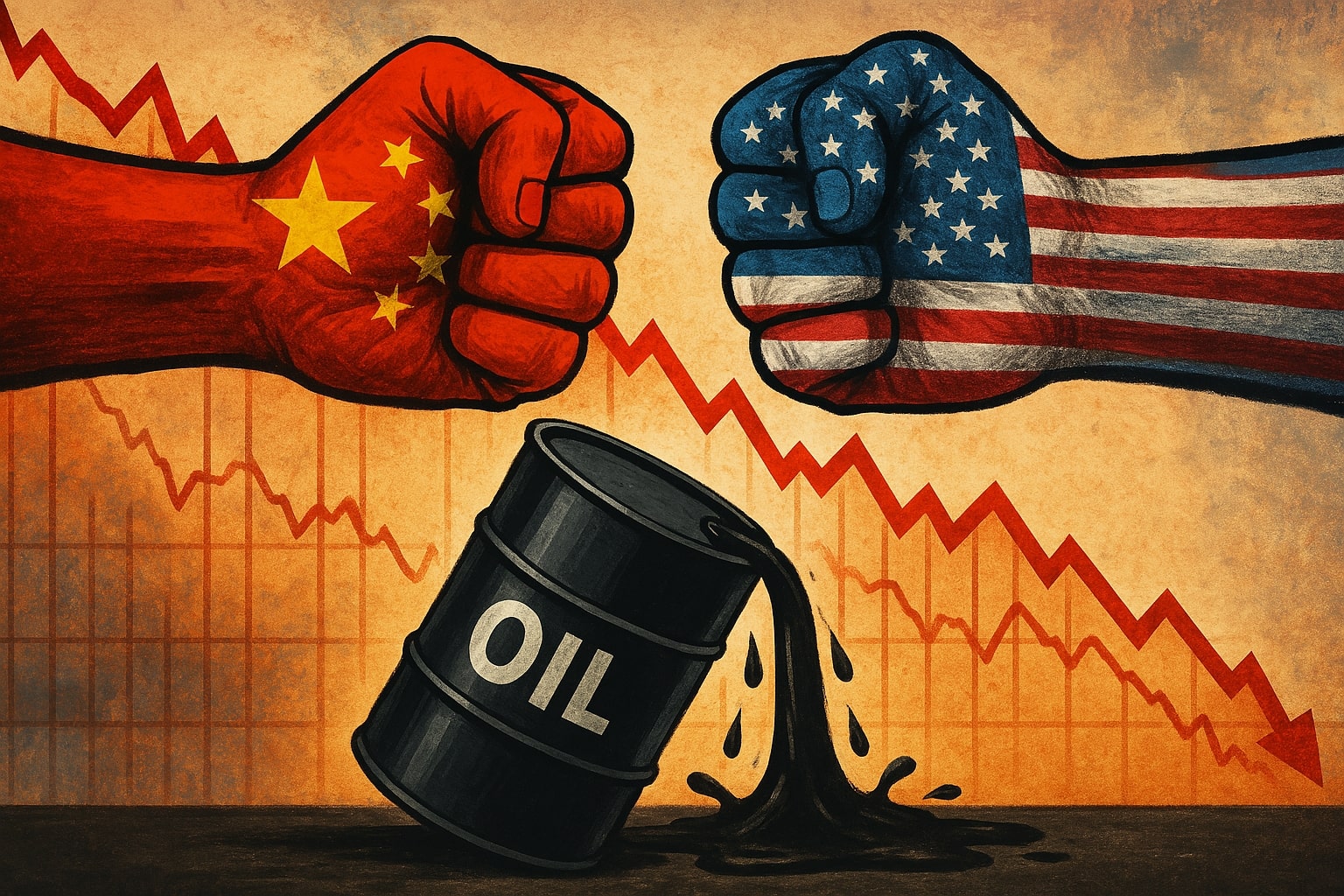 WTI and Brent Crude Prices Tumble Amid U.S.-China Trade Turmoil